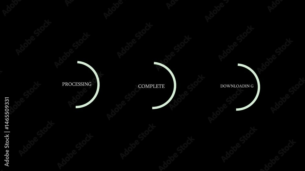 Dynamic Science-themed Loading Animation: red Circle Ring with Alpha Channel, 0-100% Progress, Transfer, and Download