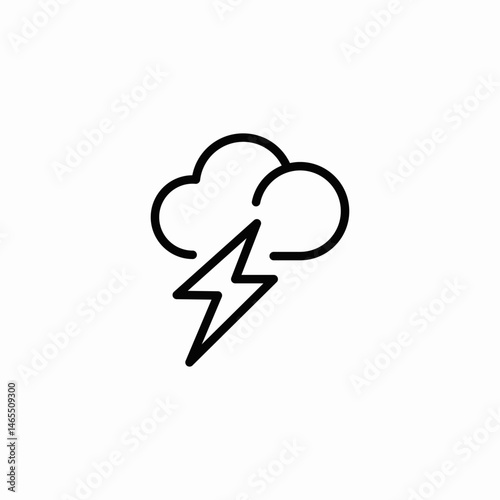 lightningbolt cloud icon sign vector