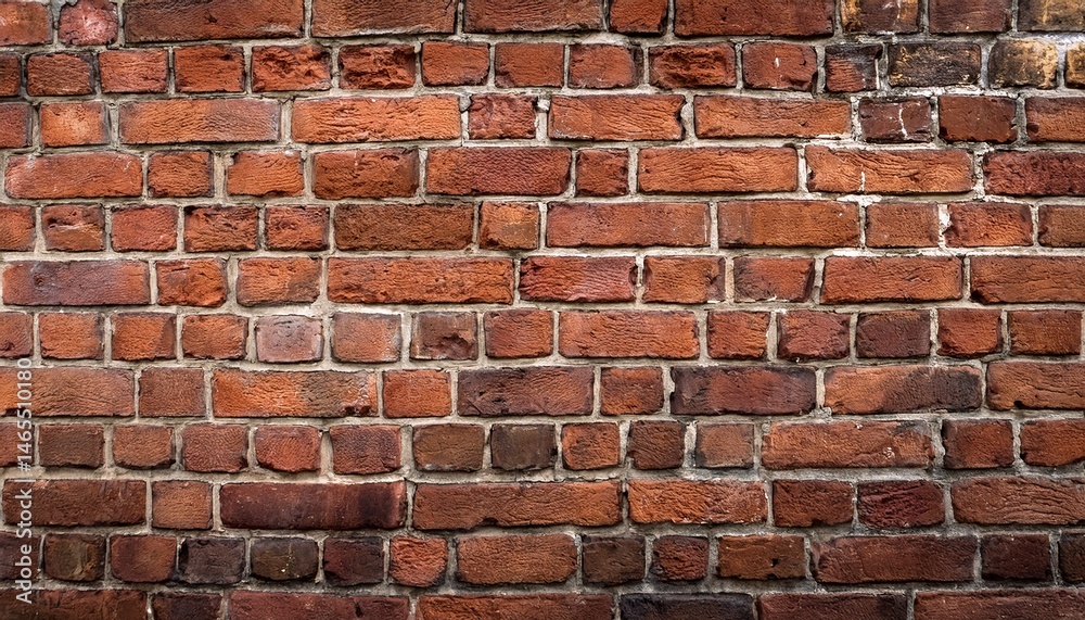Obraz premium old red brick wall panoramic texture background