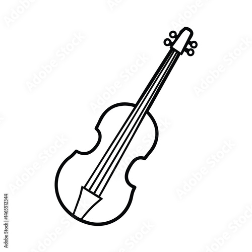 instrument violin vector illustration