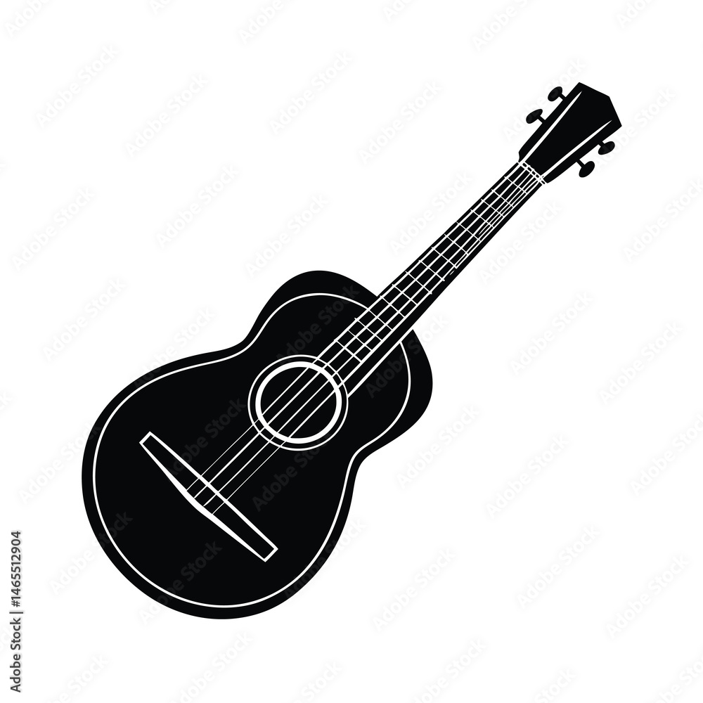 Fototapeta premium acoustic guitar isolated on white
