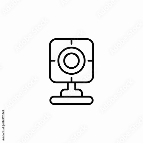 web camera icon sign vector