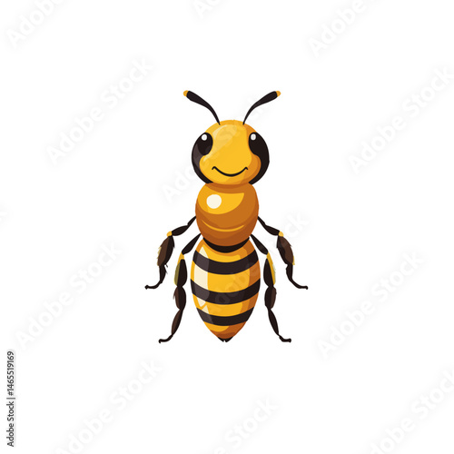 honey bee vector on transparent background