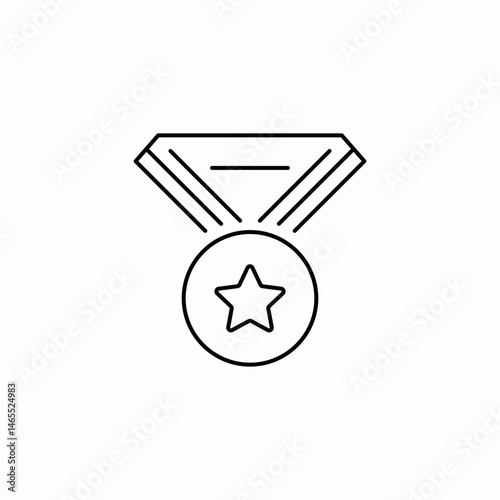 medal award icon sign vector