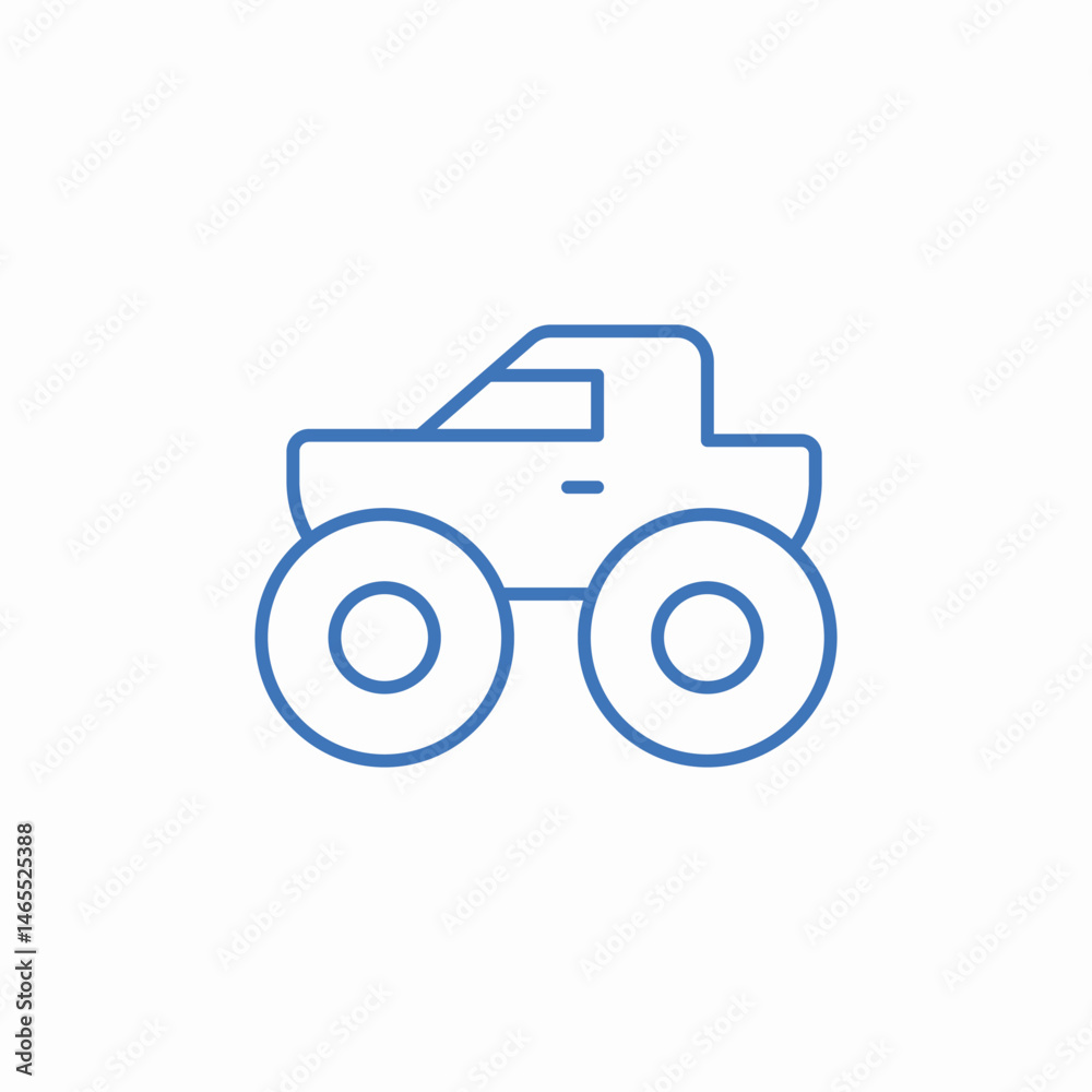 monster truck icon sign vector monster truck icon sign vector
