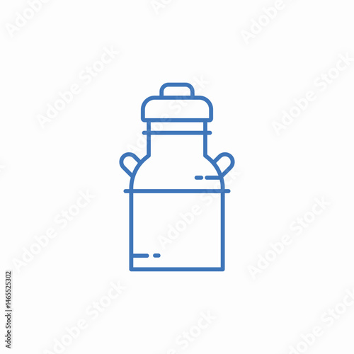 milk barrel icon sign vector