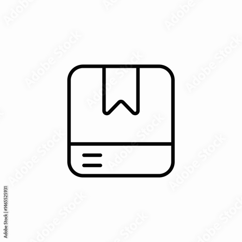 parcel package icon sign vector