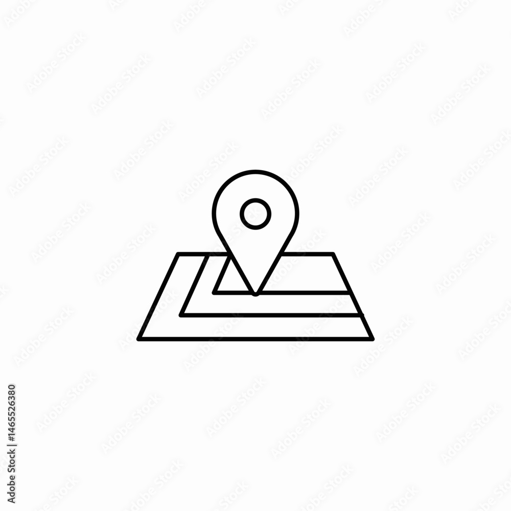 pin location icon sign vector