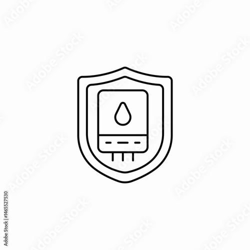 safe protected icon sign vector
