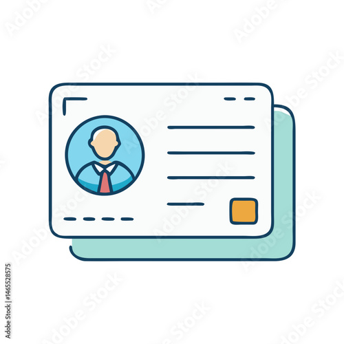 Identification card id card identity card personal card business card employee card profile card