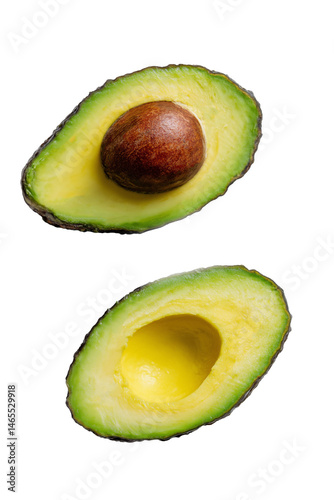 avocado isolated on white background