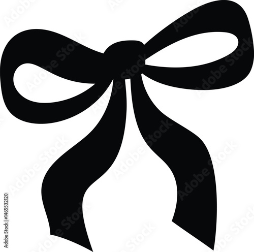 Vintage blank ribbons set Vector Silhouette