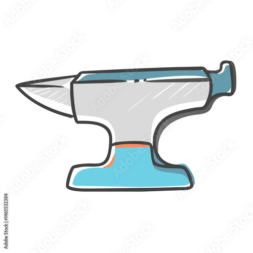 iron anvil icon, iron anvil vector illustration-simple illustration of iron anvil, perfect for iron anvil logos and icons