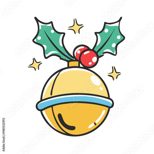 jingle bell icon, jingle bell vector illustration-simple illustration of jingle bell, perfect for jingle bell logos and icons