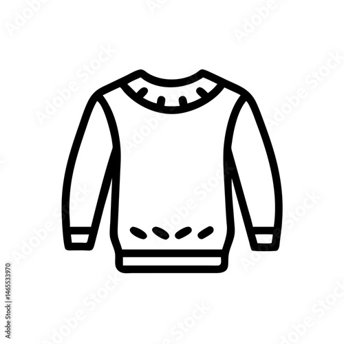 Casual sweater design illustration in minimalist style  