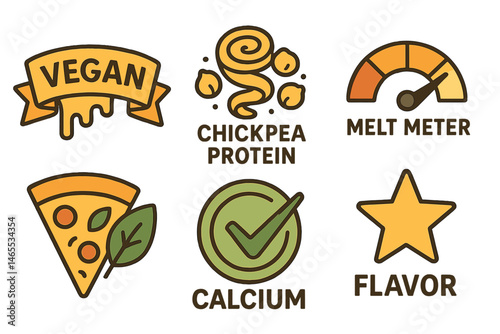 The cheese‑alt icons feature an assortment of images such as a ribbon, a swirl, a needle, a badge, a tick, and a star
