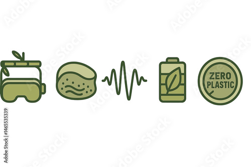 Icons for XR‑eco include band, cushion, wave, meter, and badge representations