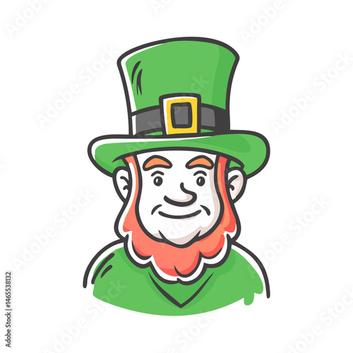 leprechaun icon, leprechaun vector illustration-simple illustration of leprechaun, perfect for leprechaun logos and icons