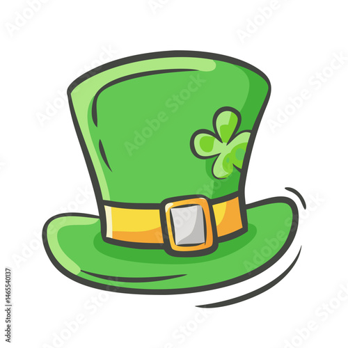 lucky green hat icon, lucky green hat vector illustration-simple illustration of lucky green hat, perfect for lucky green hat logos and icons