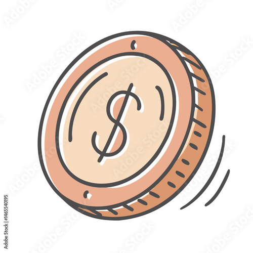 lucky penny icon, lucky penny vector illustration-simple illustration of lucky penny, perfect for lucky penny logos and icons