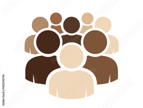 Diverse Group of People with Different Skin Tones Standing Together. Inclusion, Unity, Equality, Social Diversity, Community, Anti-Racism, Cultural Respect, Human Rights Awareness in Modern Society