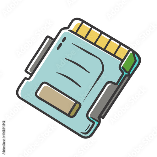 memory card icon, memory card vector illustration-simple illustration of memory card, perfect for memory card logos and icons