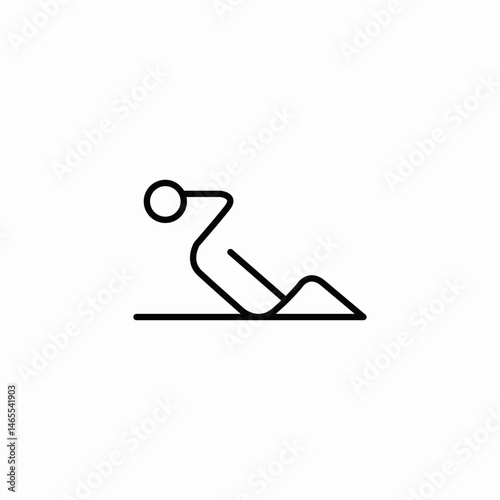 abs training icon sign vector