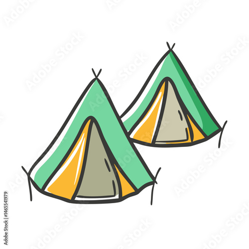 mina tents icon, mina tents vector illustration-simple illustration of mina tents, perfect for mina tents logos and icons