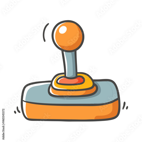 old school joystick icon, old school joystick vector illustration-simple illustration of old school joystick, perfect for old school joystick logos and icons