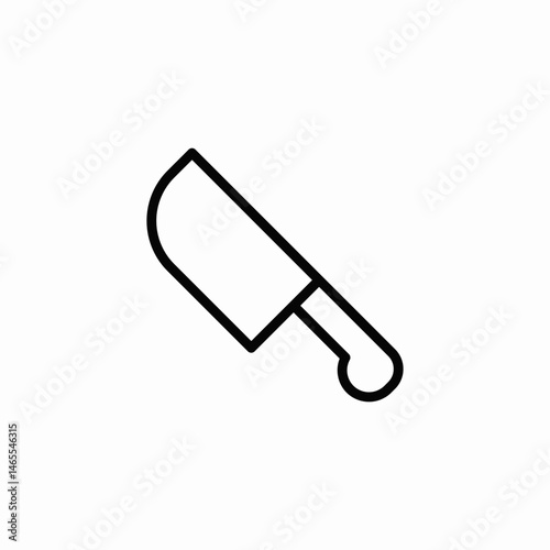 chef knife icon sign vector