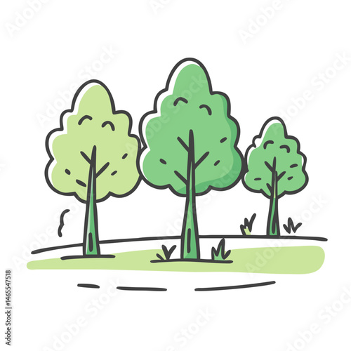 park with trees icon, park with trees vector illustration-simple illustration of park with trees, perfect for park with trees logos and icons