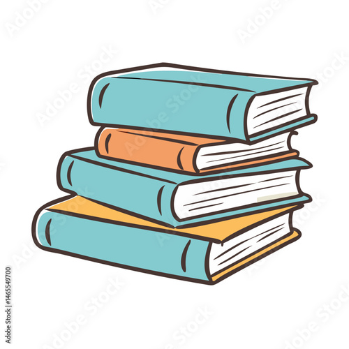 pile of classic novels icon, pile of classic novels vector illustration-simple illustration of pile of classic novels, perfect for pile of classic novels logos and icons