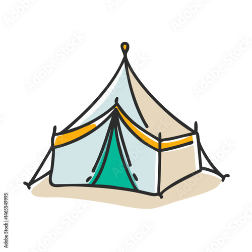 pilgrim s tent at mina icon, pilgrim s tent at mina vector illustration-simple illustration of pilgrim s tent at mina, perfect for pilgrim s tent at mina logos and icons