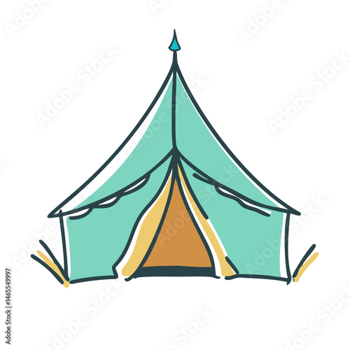 pilgrim s tent at mina icon, pilgrim s tent at mina vector illustration-simple illustration of pilgrim s tent at mina, perfect for pilgrim s tent at mina logos and icons