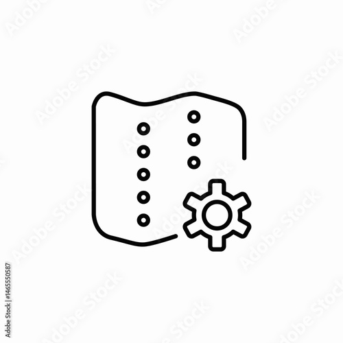 data setting icon sign vector