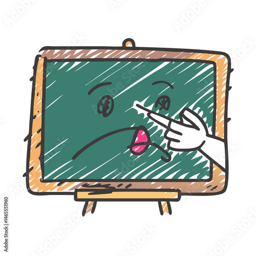 prank chalkboard drawing icon, prank chalkboard drawing vector illustration-simple illustration of prank chalkboard drawing, perfect for prank chalkboard drawing logos and icons