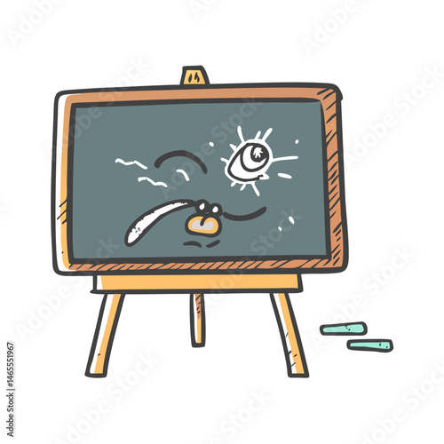 prank chalkboard drawing icon, prank chalkboard drawing vector illustration-simple illustration of prank chalkboard drawing, perfect for prank chalkboard drawing logos and icons