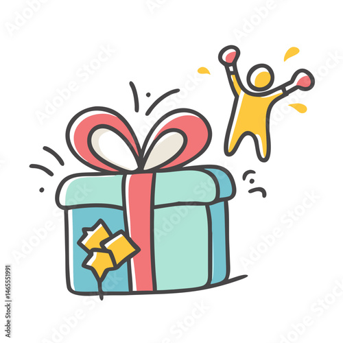 prank gift box icon, prank gift box vector illustration-simple illustration of prank gift box, perfect for prank gift box logos and icons