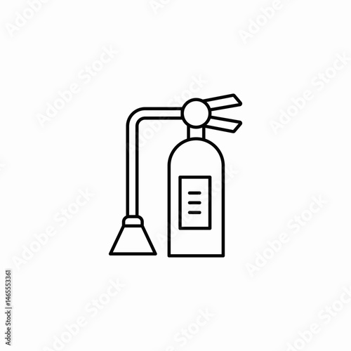 fire extinguisher icon sign vector