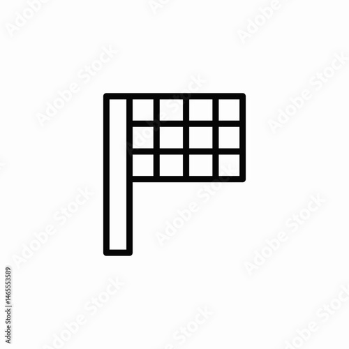 flag race icon sign vector