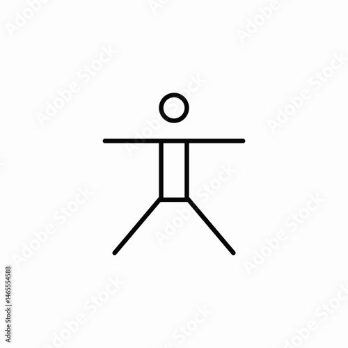 gymnastics man icon sign vector