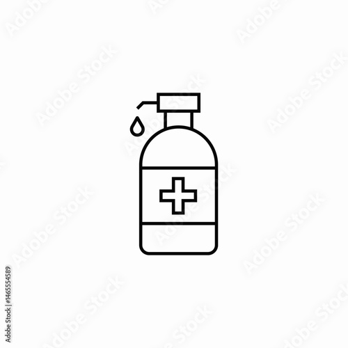 hand sanitizer icon sign vector