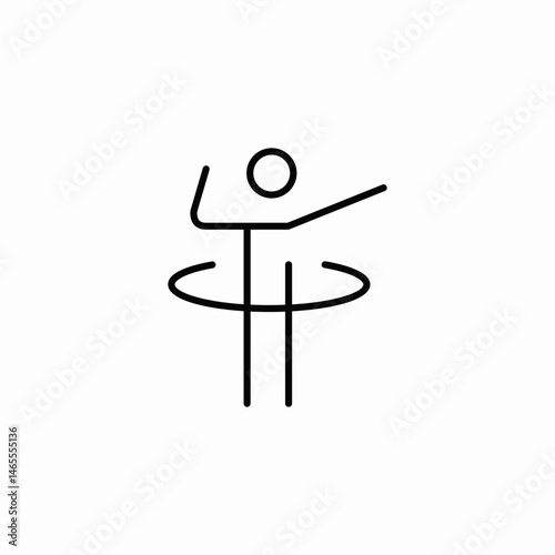 hula hoop icon sign vector