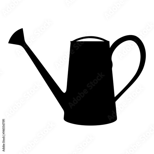 Silhouette of a watering can designed for garden and agricultural applications