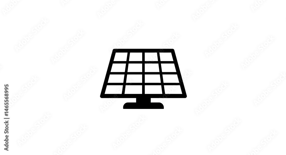 Solar Panel Icon isolated on white background