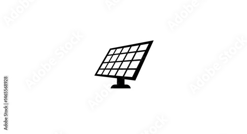 Solar Panel Icon Isolated on White Background