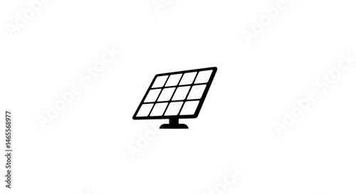 Obraz na płótnie Solar Panel Icon isolated on white background w salonie