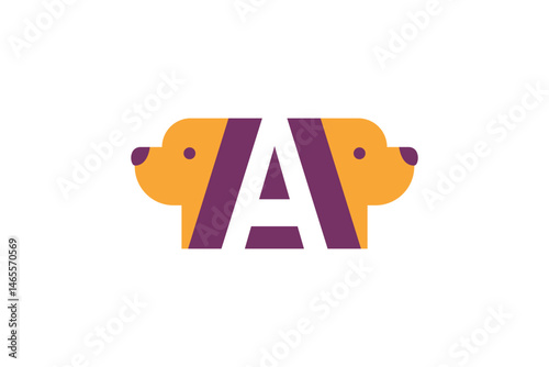Logo design of a dog and cat together, representing pets, companionship, and animal care, often in a friendly and approachable style.

