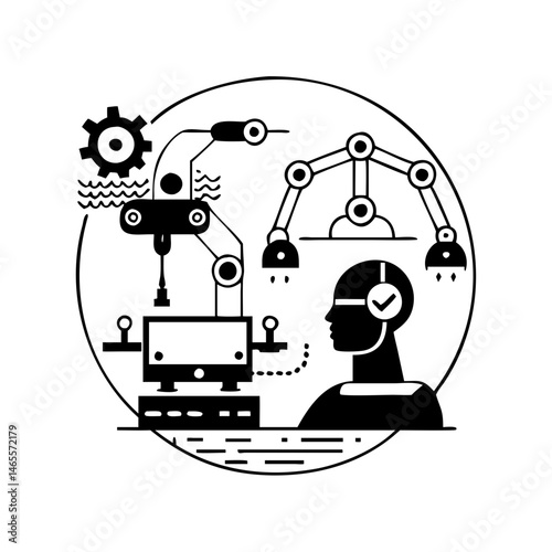 Advanced automation system integrating robotics, artificial intelligence, and human oversight technology