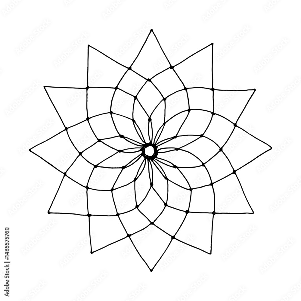 Obraz premium Vector illustration of four detailed feathers tied with strings, hand drawn in ink. Ideal for esoteric design, dreamcatcher decorations, tattoo art, spiritual accessories and bohemian projects.
